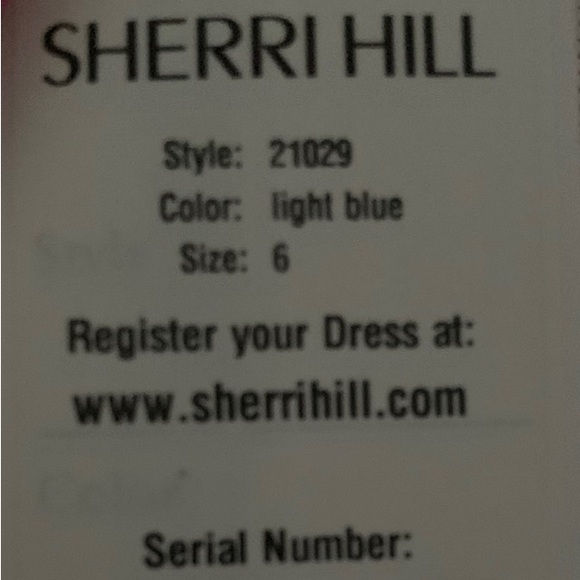 New Sherri Hill Light Blue Dress Sz 6 Prom Dance Lux Dress - Picture 6 of 9